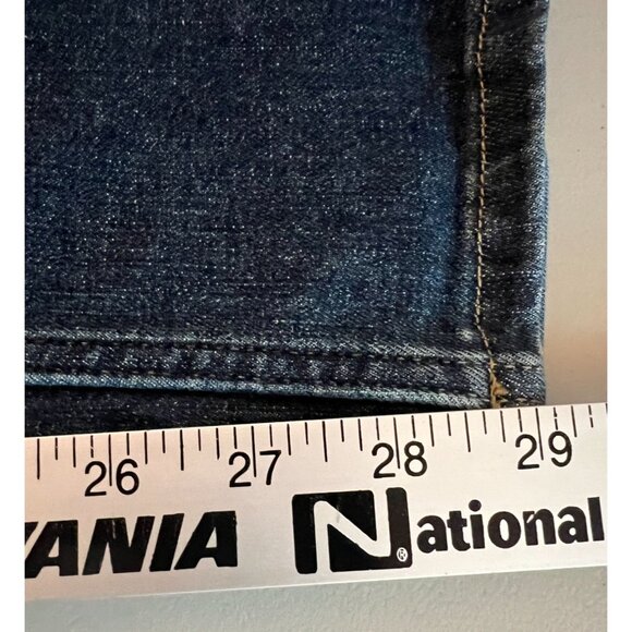 Eddie Bauer Mens 38x30 Blue Denim Jeans Specially Dyed Regular Fit Straight Leg - Picture 6 of 7